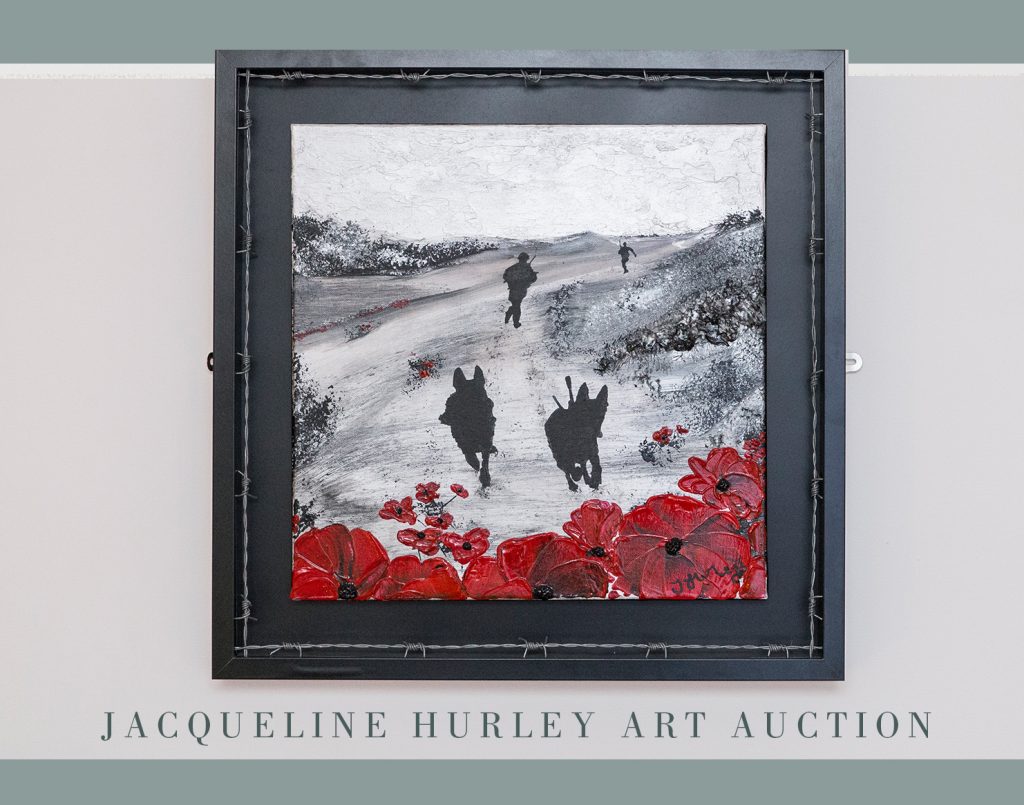 Jacqueline Hurley donates 'Devotion to Duty' to charity